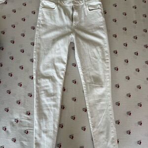 Joe's Jeans White Skinny Ankle frayed Jeans size28